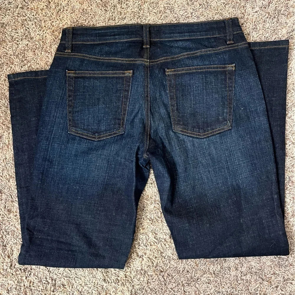 Eileen Fisher Dark Wash Straight Leg  Jeans Sz 4 EUC